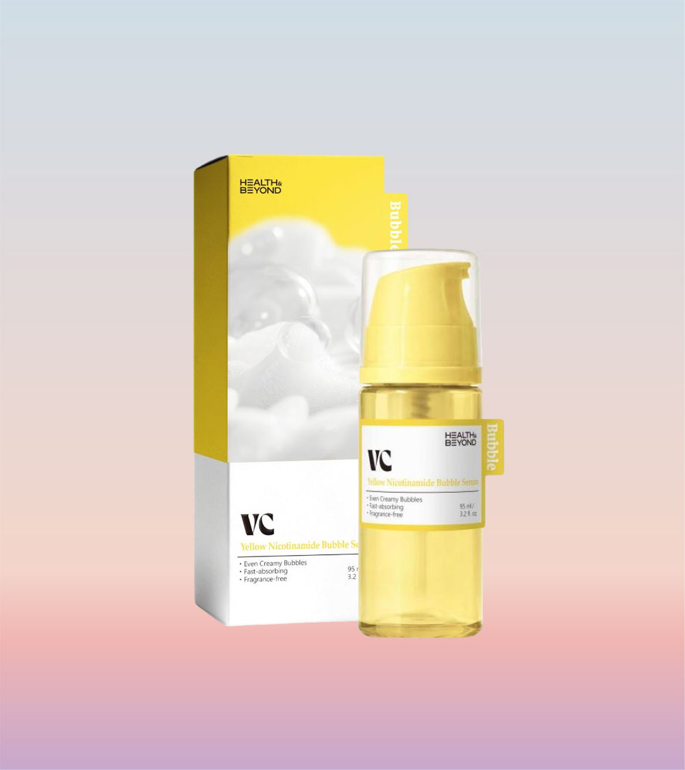 เซรั่มฟองฟู่ VC สีเหลือง ไนอะซินาไมด์ VC Yellow Niacinamide Bubble Serum