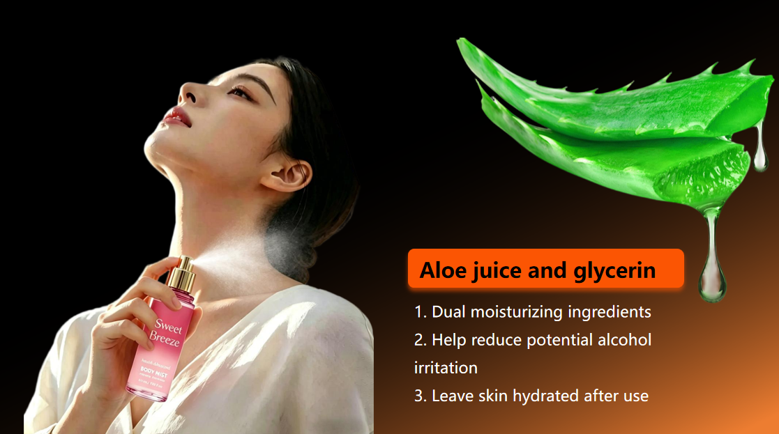 น้ำว่านหางจระเข้และกลีเซอรีน Aloe juice and glycerin